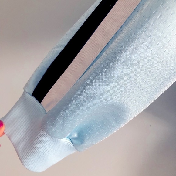 Disney Parks World 2 Piece Main Street Hood Full Zip Track Suit Pale Blue L - Picture 7 of 14